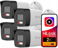 Lauko IP kamera HiLook Hikvision IPC-B140HA-LUC, 4MP, 4x priartinimas, Hybrid Light