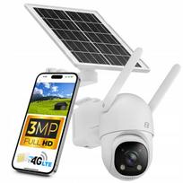 Lauko saulės energija maitinama 4G IP kamera AOV 3MP su SIM kortele