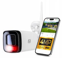 Lauko IP kamera WiFi 4MP, dviguba šviesa, garsas, 4x priartinimas, metalinė