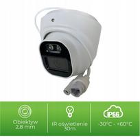 Lauko IP kamera MIA DS-I403, 4MP, PoE, ONVIF, IR, atspari vandalizmui, 2.8 mm