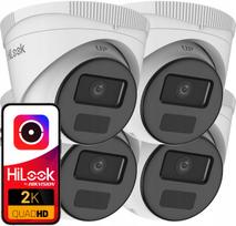 Vaizdo stebėjimo kamera HiLook IPC-T241H-C 4MP, 2.8 mm, lauko naudojimui, 4 vnt.