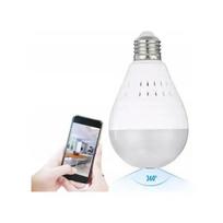 Namų stebėjimo IP kamera lemputėje, WiFi, 360°, su garsu ir LED