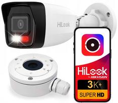 IP stebėjimo kamera HIKVISION HiLook 6MP su išmaniuoju apšvietimu, PoE ir montavimo dėžute