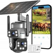 Lauko saulės IP kamera 6MP, 8W, 4G SIM, 4x priartinimas, su baterija, nuolatinis įrašymas