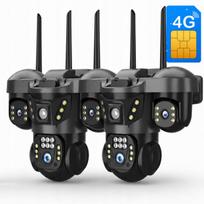 Lauko 6 MP 4G LTE GSM apsukama kamera su AI ir kortelių sekimu