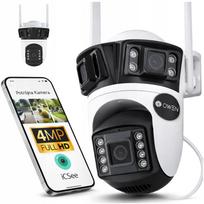 Lauko IP WiFi kamera su 4x priartinimu, 3x 4MP Full HD, TRIPLE ICSEE