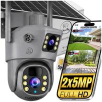 Lauko belaidė 4G sukamoji dviguba saulės kamera S+ 2x5MP