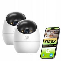 Vidaus WiFi kamera BeansView, 3 Mpx, su sekimo funkcija, pasukama