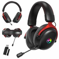 Belaidės ausinės MARVO TACTIC XPRO su mikrofonu, juodos, Bluetooth