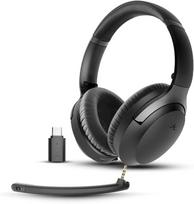 Belaidės Bluetooth 5.3 ausinės su ANC, mikrofonu, USB-C adapteriu, 55 val. baterija