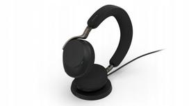 Belaidės ausinės Jabra Evolve3 75 UC Link 390a, juodos, su įkrovikliu