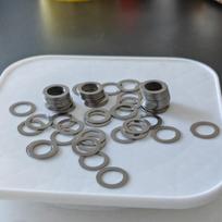 SUS304 Stainless Steel Ultra Thin Adjusting Shim Washers DIN988 M10 M11 Flat Plain Gaskets Precision Spacer Shims Hardware 50Pcs M11x17x0.1