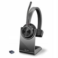 Belaidė laisvų rankų įranga Plantronics Voyager 4310 UC su USB-C, juoda, su stovu
