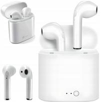 Belaidės Bluetooth ausinės su įkrovikliu, į ausį, sportui, baltos
