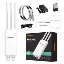 Lauko belaidis prieigos taškas Comfast AC1300, 2,4/5 GHz, MU-MIMO, PoE maitinimas
