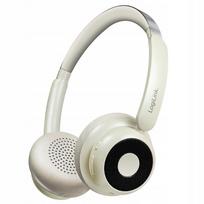 Belaidės ausinės LogiLink BT0072S AuraSolo, Bluetooth 6.0, ANC, smėlio spalvos