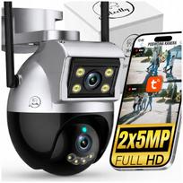 Lauko IP WiFi kamera su 2 x 5 MP, judesio aptikimu ir nuotoliniu valdymu TUYA
