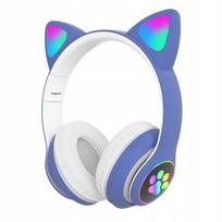 Belaidės ausinės vaikams su LED katės ausytėmis, Bluetooth 5