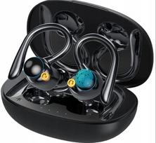 Belaidės Bluetooth 5.2 sportinės ausinės su mikrofonu, veikia iki 70 valandų