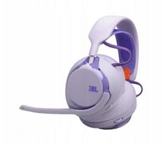 Belaidės ausinės su mikrofonu JBL Quantum 650, violetinės, ant ausų