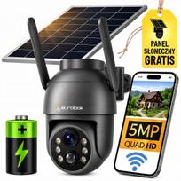 Lauko saulės energija maitinama WiFi IP kamera, 5 MP, su judesio jutikliu ir signalizacija