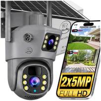 Lauko besisukiojanti belaidė WiFi kamera DUAL SOLAR 2x5MP