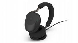 Belaidės ausinės Jabra Evolve3 85 MS Link 390c, juodos, su įkrovikliu