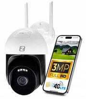 IP kamera su GSM 4G LTE, 3 MP, sukama, su garsu ir judesio aptikimu