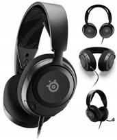 Žaidimų ausinės su mikrofonu SteelSeries Arctis, juodos