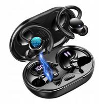 Belaidės Bluetooth 5.4 sportinės ausinės su ENC, LED indikatoriumi ir mikrofonu, 50 val. baterija