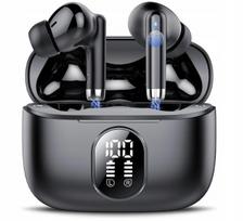Belaidės Bluetooth 5.4 ausinės su ENC, HiFi garsu, LED indikatoriumi, 40 val. veikimo laikas, Android/iOS