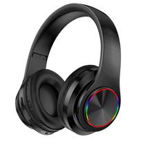 Vaikiškos belaidės ausinės B39 su Bluetooth, RGB apšvietimu ir mikrofonu
