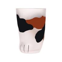 300ml Cat Paw Cup Milk juice Glass Cup Creative Cute Cat Foot Claw Print Coffee Mug Couples Household Cup Valentine's Day Gifts 300ml oranžinė