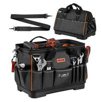 VEVOR Tool Bag, 410 MM, 33-Pocket Portable Large Tool Box Organizer Storage, Toolbox with Water-Resistant Base, Large Zipper