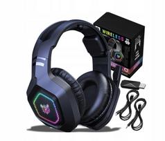 Belaidės ONIKUMA B100 žaidimų ausinės su BT 5.3, RGB ir 2.4 GHz