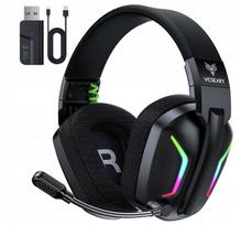 Belaidės žaidimų ausinės WESEARY WG1, 2.4G, 3D garsas
