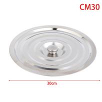 1 vnt. 28/30/32 cm sidabrinis apvalus puodo dangtis virtuvės sutvirtintas nerūdijančio plieno puodo dangtis pakeitimas universalus virtuvės maisto dangtis 30CM white