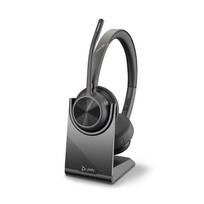 Belaidė laisvų rankų įranga Plantronics Voyager 4320 UC su USB-C stotele, juoda