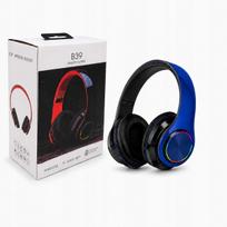 Belaidės Bluetooth ausinės B39 su mikrofonu, FM radiju ir MP3 palaikymu