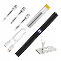 Belaidis lituoklis BCK, 1100mAh baterija, reguliuojamas antgalis, juodas