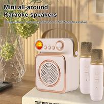 Mini karaoke rinkinys su belaidžiu mikrofonu ir garsiakalbiu, 2 x 3F