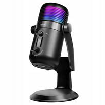 Kompiuterinė kondensatorinė USB mikrofonas NRC 192kHz 24bit su RGB, studijoms ir žaidimams