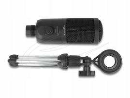 Kondensatorinis USB mikrofonas su stovu Delock 66832, 24 bitų
