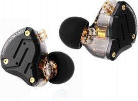 Ausinės Linsoul KZ ZS10Pro į ausis, HiFi, 2 kontaktų laidas, be mikrofono