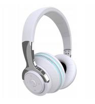Belaidės ausinės su Bluetooth 5.2, LED, mikro SD, mikrofonu, baltos