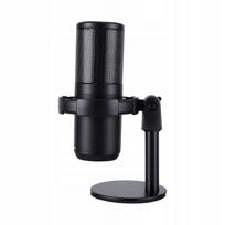 USB kondensatorinis mikrofonas su RGB apšvietimu, stalo modelis, KV