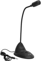 Stalinis kondensatorinis mikrofonas GOOSENECK, 360°, USB, 3,5 mm
