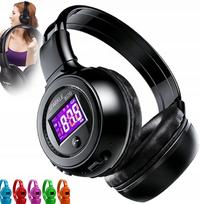 Belaidės ausinės ZEALOT B570 su FM radiju, LCD ekranu, „Bluetooth“ ir mikrofonu