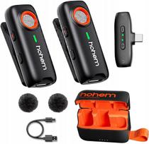 Belaidžių mikrofonų rinkinys Hohem MIC-01 (2 siųstuvai, 1 imtuvas, Lightning jungtis)