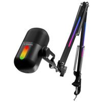 Žaidimų kondensatorinis mikrofonas Rampage ARPEJ su RGB, juodas